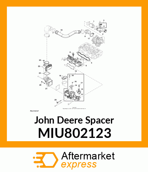 SPACER, EGR VALVE MIU802123