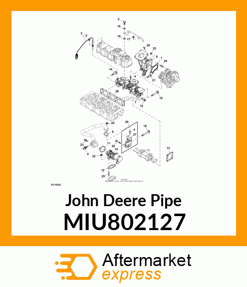 PIPE,EGR OUT MIU802127