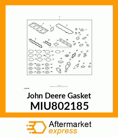 GASKET, EXH MANIFOLD MIU802185