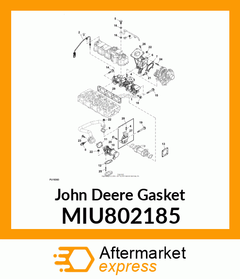 GASKET, EXH MANIFOLD MIU802185