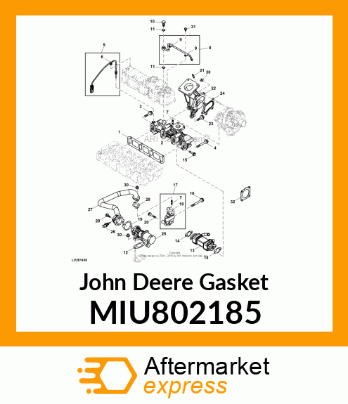 GASKET, EXH MANIFOLD MIU802185