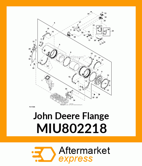 FLANGE, OUTLET MIU802218