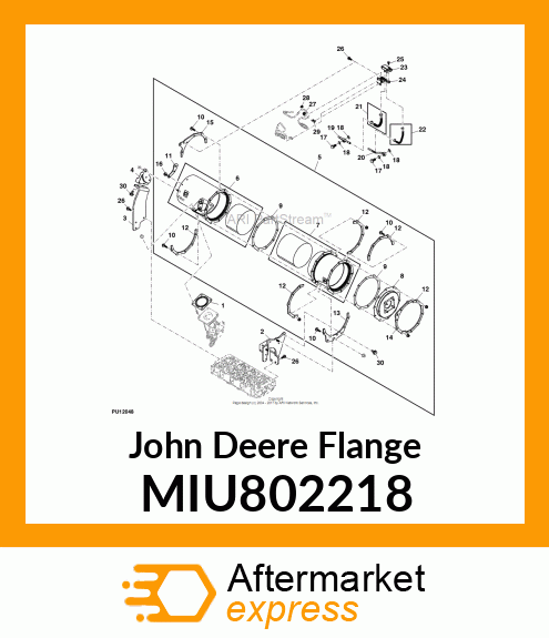 FLANGE, OUTLET MIU802218