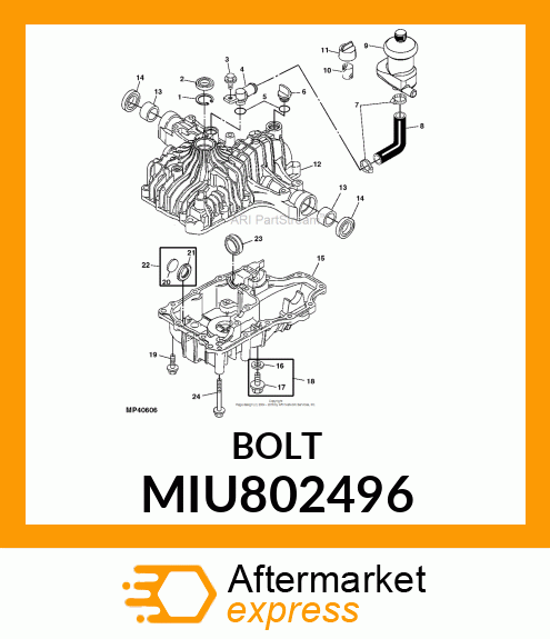 M8X1.25X75 HF BOLT MIU802496