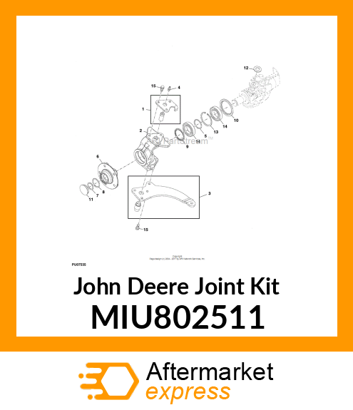 CASE, REAR JOINT R MIU802511