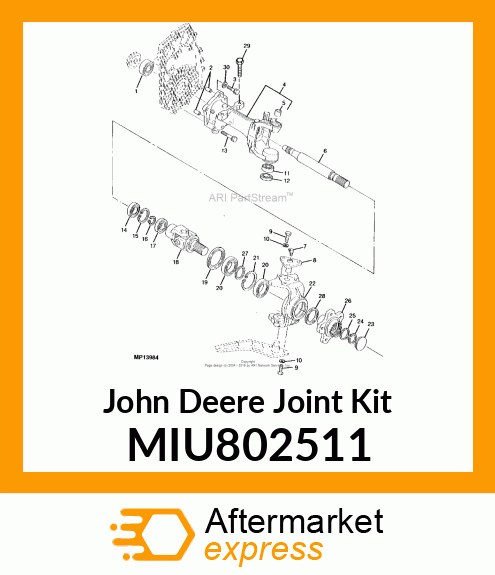 CASE, REAR JOINT R MIU802511