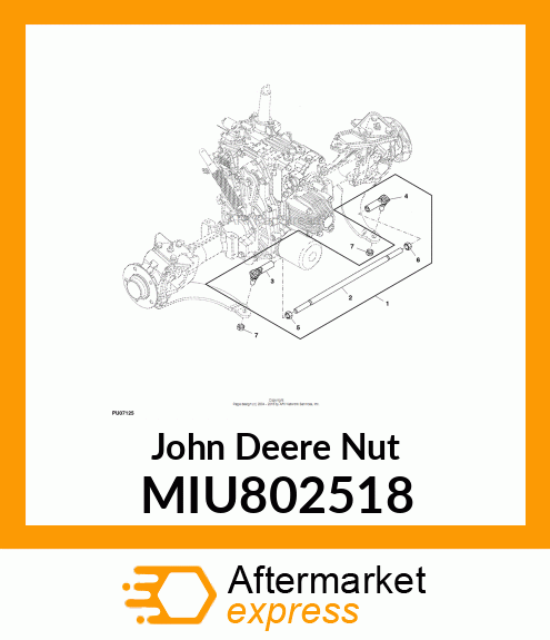 NUT, M14X1.5LH MIU802518