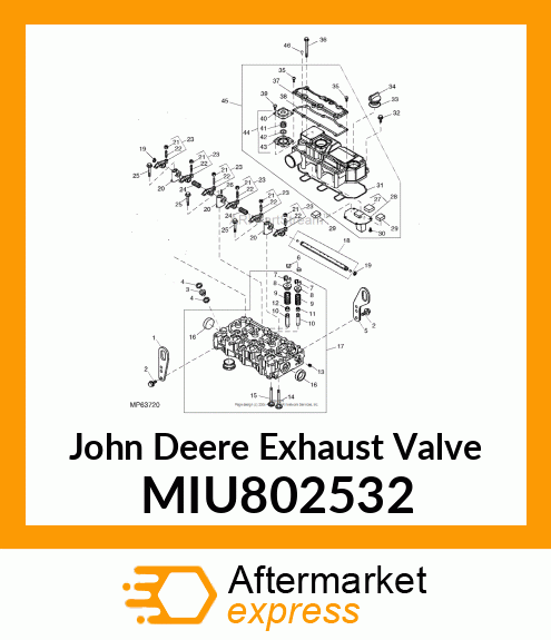 VALVE, EXHAUST MIU802532