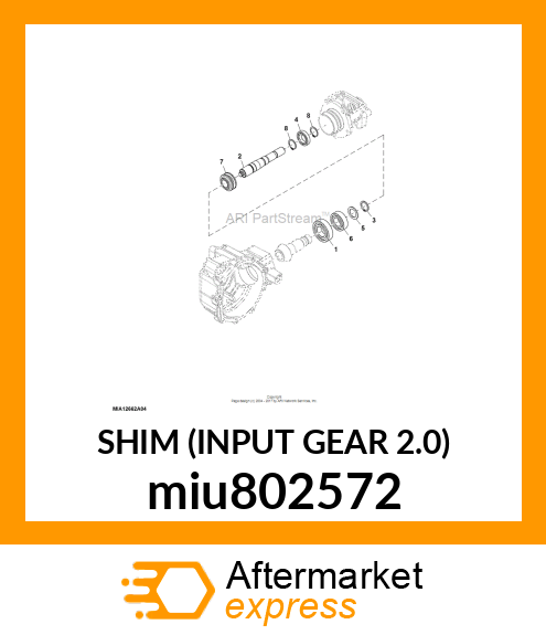 SHIM (INPUT GEAR 2.0) miu802572