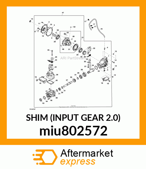 SHIM (INPUT GEAR 2.0) miu802572