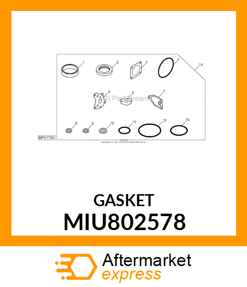 GASKET, HO MIU802578