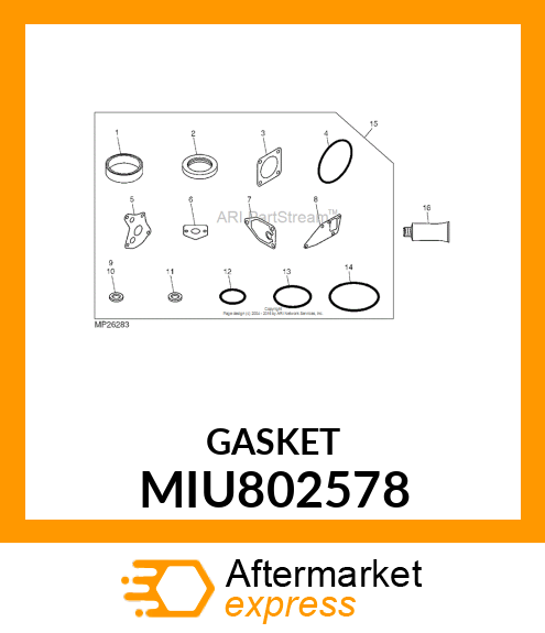 GASKET, HO MIU802578