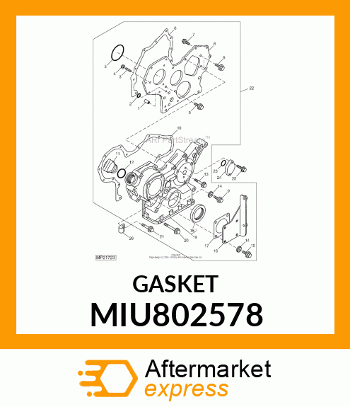 GASKET, HO MIU802578