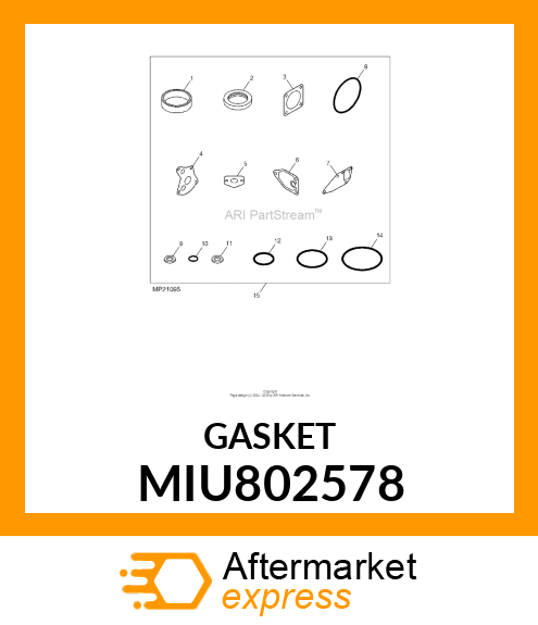 GASKET, HO MIU802578