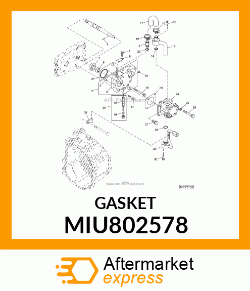 GASKET, HO MIU802578