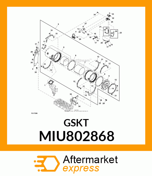 GASKET, DPF MIU802868