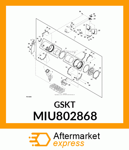 GASKET, DPF MIU802868