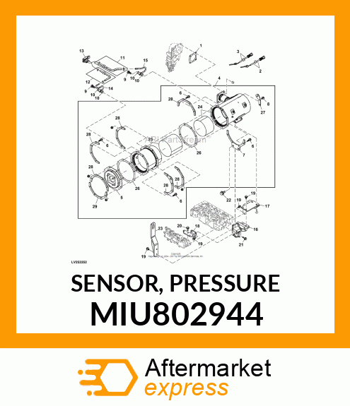 SENSOR, PRESSURE MIU802944