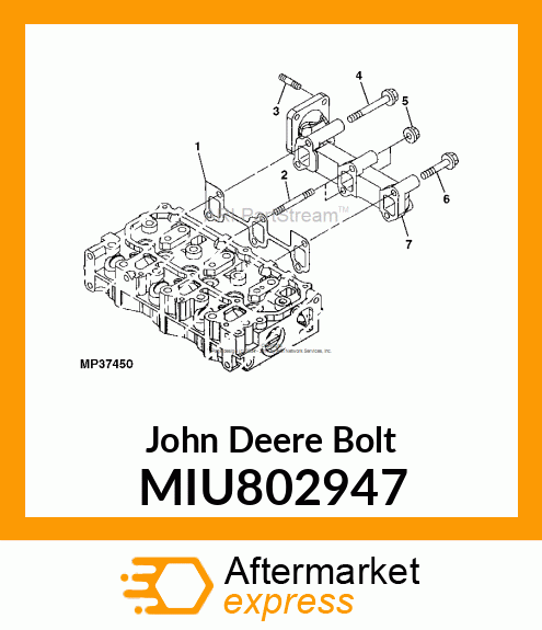 BOLT, BOLT, M8X50 10.9 MIU802947