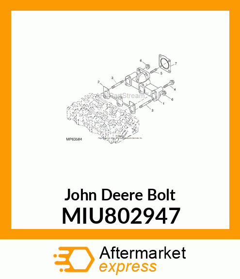 BOLT, BOLT, M8X50 10.9 MIU802947