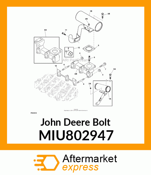 BOLT, BOLT, M8X50 10.9 MIU802947