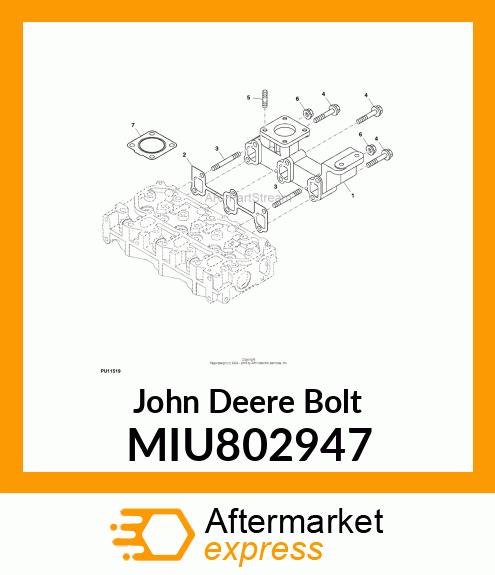 BOLT, BOLT, M8X50 10.9 MIU802947