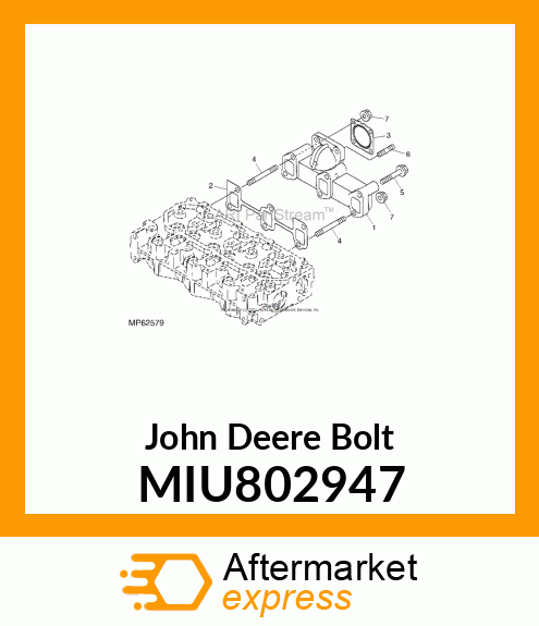 BOLT, BOLT, M8X50 10.9 MIU802947