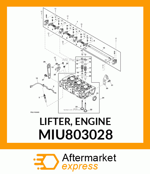 LIFTER, ENGINE MIU803028