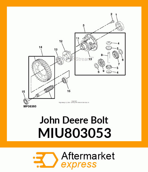 BOLT, 12X25 10.9 MIU803053