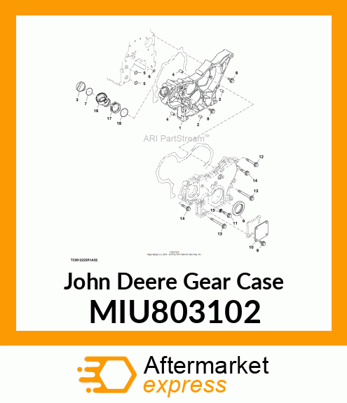 CASE, GEAR MIU803102