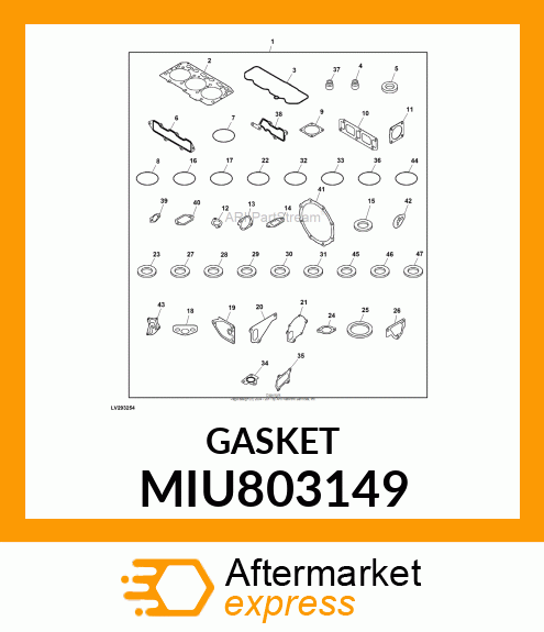 GASKET, TC IN MIU803149