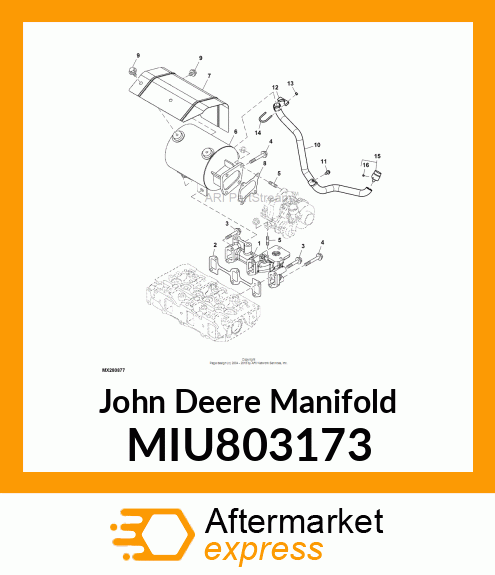 MANIFOLD, EXHAUST MIU803173