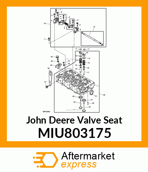 VALVE SEAT, SUCTION MIU803175