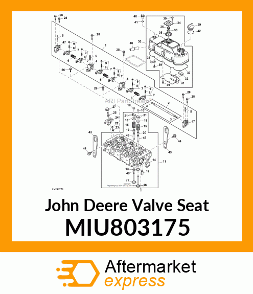 VALVE SEAT, SUCTION MIU803175