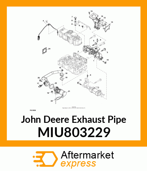 PIPE, EXHAUST MIU803229