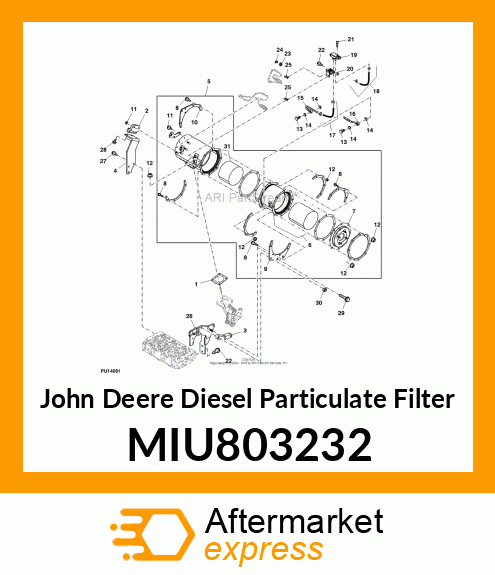 CASE, SOOT FILTER MIU803232