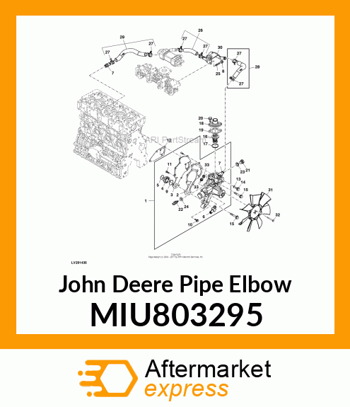 ELBOW, R3/8 MIU803295