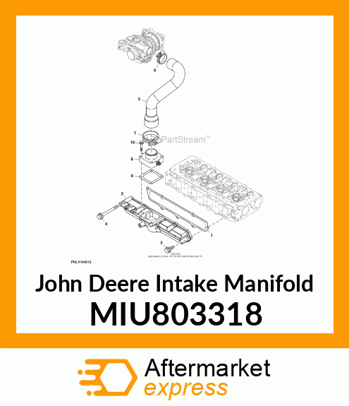 MANIFOLD, INTAKE MIU803318