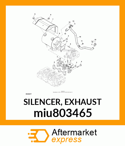 SILENCER, EXHAUST miu803465