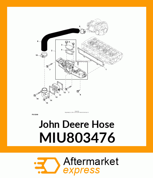 HOSE,INTAKE MIU803476