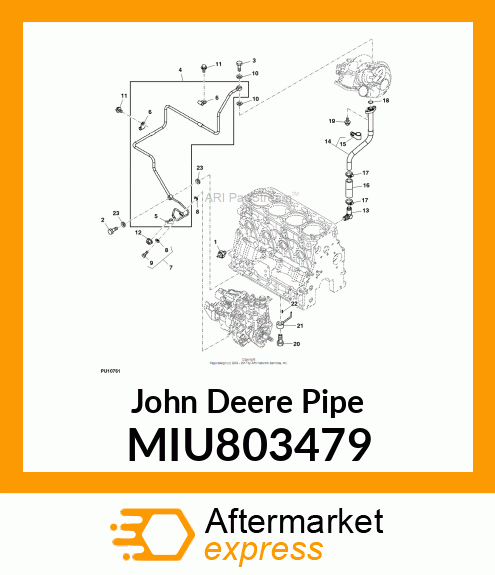 PIPE, FUEL RETURN MIU803479