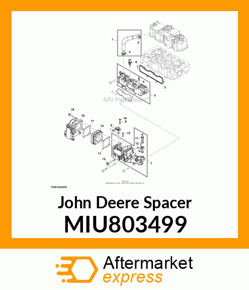 SPACER, INT THROTTLE MIU803499