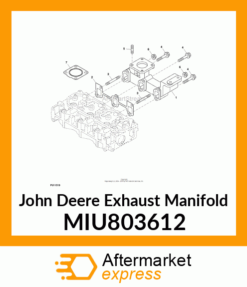 MANIFOLD,EXHAUST MIU803612