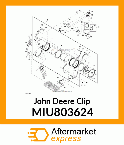 STAY, DIESEL PARTICULATE FILTER MIU803624