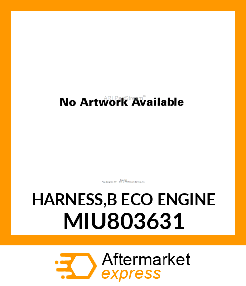 HARNESS,B ECO ENGINE MIU803631