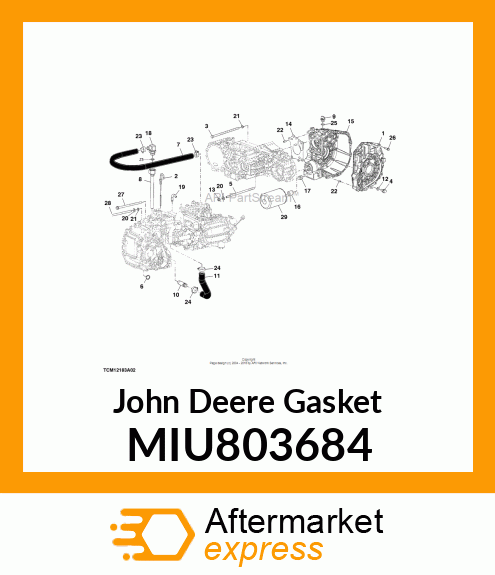 GASKET, GASKET, MISSION CASE MIU803684