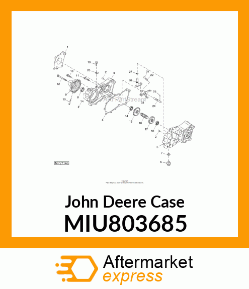 CASE, GEAR REAR MIU803685