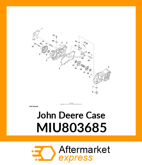 CASE, GEAR REAR MIU803685