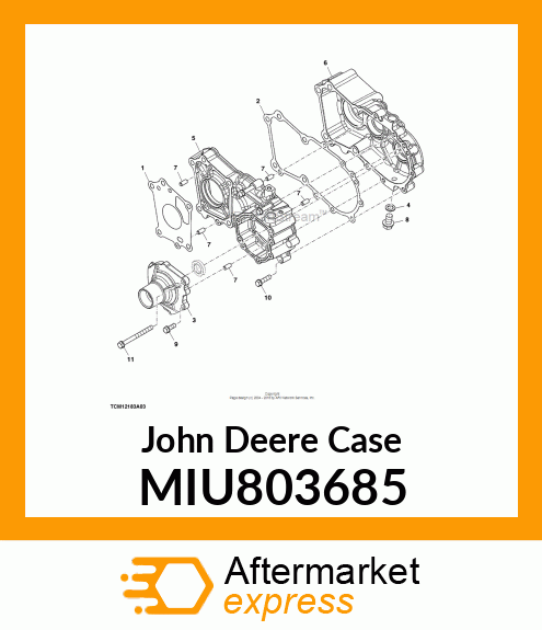 CASE, GEAR REAR MIU803685