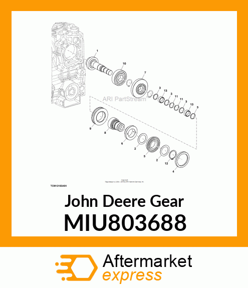 GEAR, GEAR, MOTOR 17T MIU803688